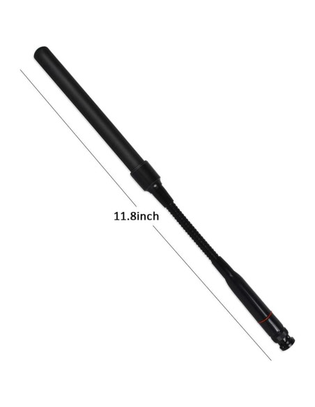 Antena Gooseneck HYS 2m/70cm BNC para Radios de Dos Vías