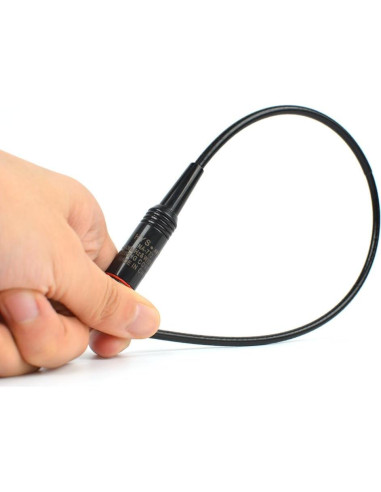 Antena Doble Banda HYS SMA Macho 40cm 144/430MHz para Radio