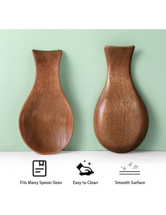 Soporte para Cuchara de Madera de Bambú Patelai 17.78 cm 2