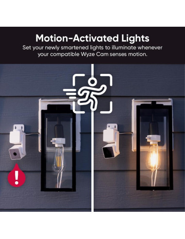 Adaptador Enchufe de Lámpara Wyze V2 para Cam V3/V4/OG/Pan
