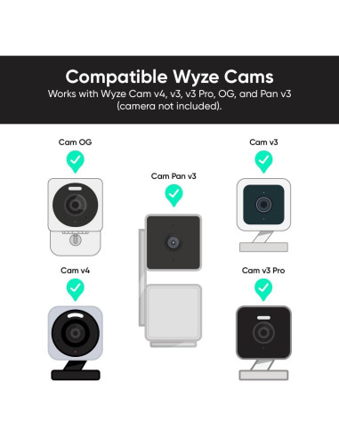 Adaptador Enchufe de Lámpara Wyze V2 para Cam V3/V4/OG/Pan