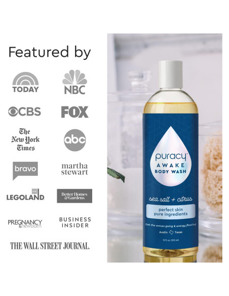 Gel de Ducha Natural Puracy 340 g - Hidratante Cítricos