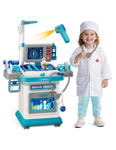 Kit de Doctor Toidgy para Niños 3-5 Años con Carro Médico