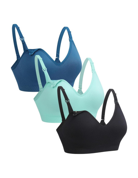 Sujetador de Lactancia Sin Costuras Suekaphin 3XL Con Almohadillas