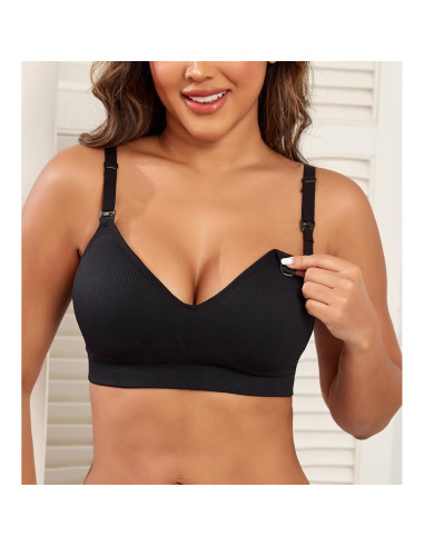 Sujetador de Lactancia Sin Costuras Suekaphin 3XL Con Almohadillas