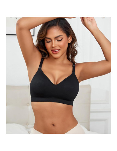 Sujetador de Lactancia Sin Costuras Suekaphin 3XL Con Almohadillas