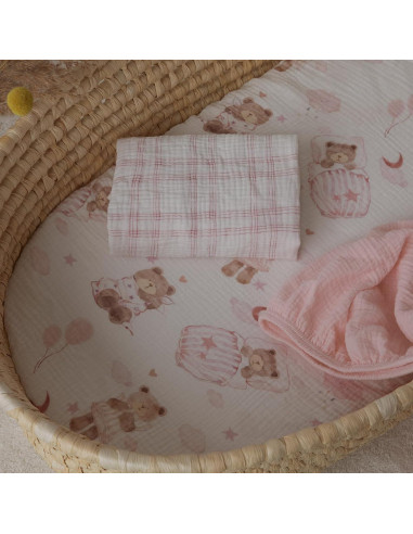 Sábanas de Muselina para Cuna Gllquen 3 Paquete Algodón