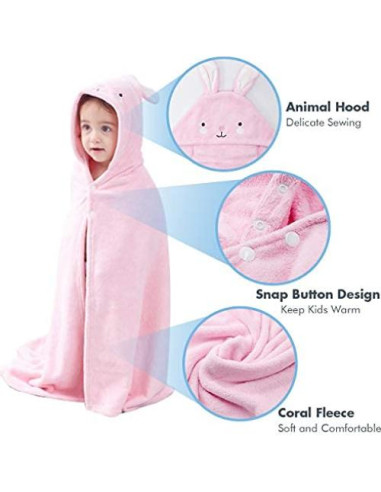 Toalla de Baño con Capucha ROMASA para Niños 139.7x69.85cm
