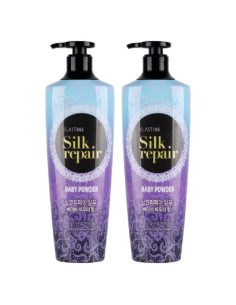 Champú Reparador de Seda Elastine Aroma Talco Bebés 550ml