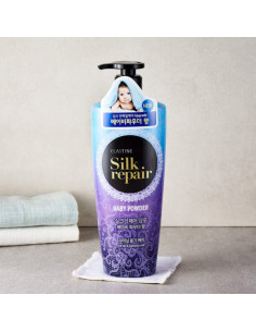 Champú Reparador de Seda Elastine Aroma Talco Bebés 550ml 2