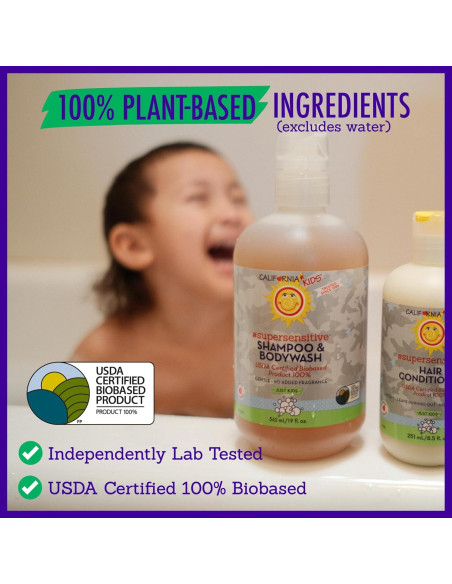 Champú y Gel de Baño Super Sensible California Kids 251 mL