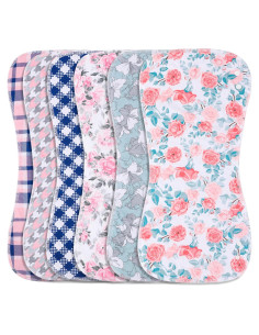 Paños de Eructo y Baberos 2 en 1 Benoxine - 6 Unidades Algodón