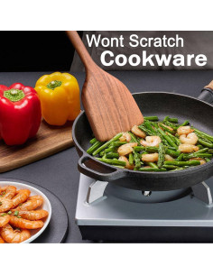 Juego de Utensilios de Cocina de Madera U-Diya 10 Piezas 2