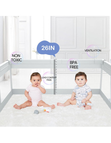 Parque Infantil Fodoss 119x119 cm para Bebés - Seguro y Suave