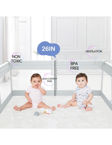 Parque Infantil Fodoss 119x119 cm para Bebés - Seguro y Suave