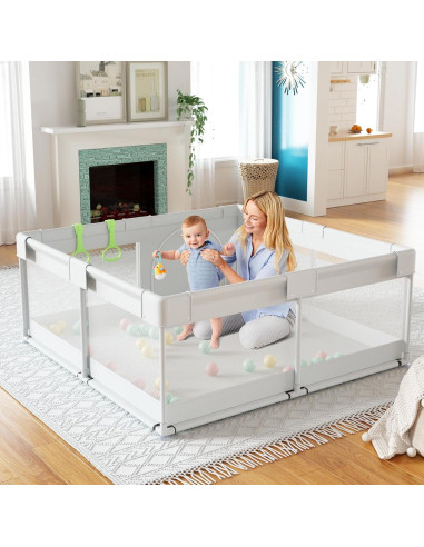 Parque Infantil Fodoss 119x119 cm para Bebés - Seguro y Suave