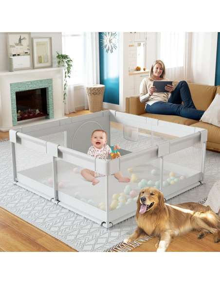 Parque Infantil Fodoss 119x119 cm para Bebés - Seguro y Suave