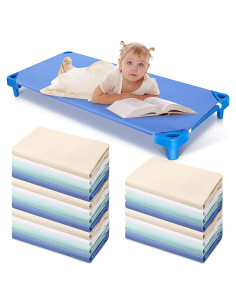 Sábanas Ajustadas para Cunas Macarrie 30 Pcs Algodón 130x60cm