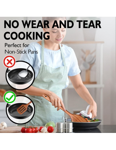 Juego de Utensilios de Cocina de Madera U-Diya 10 Piezas