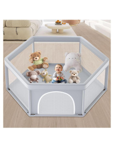 Parque Infantil Hexagonal Estiloso 165x165 cm - Seguro y Resistente