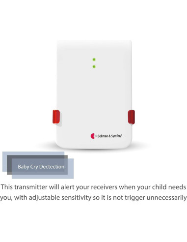 Monitor Inalámbrico de Llanto de Bebé Bellman & Symfon - Receptor de Páginas Sin WiFi