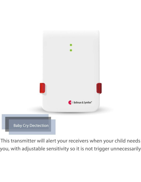 Monitor Inalámbrico de Llanto de Bebé Bellman & Symfon - Receptor de Páginas Sin WiFi