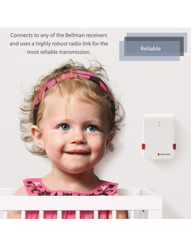 Monitor Inalámbrico de Llanto de Bebé Bellman & Symfon - Receptor de Páginas Sin WiFi