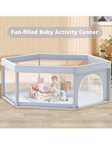 Parque Infantil Hexagonal Estiloso 165x165 cm - Seguro y Resistente