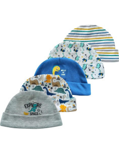 Conjunto de gorro y mitones para bebé Kiddiezoom 0-6 meses 2