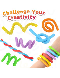 Juguetes Antiestrés de Silicona 6 Piezas para Niños y Adultos 2