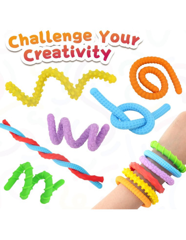 Juguetes Antiestrés de Silicona 6 Piezas para Niños y Adultos