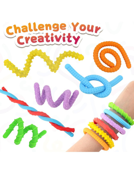 Juguetes Antiestrés de Silicona 6 Piezas para Niños y Adultos