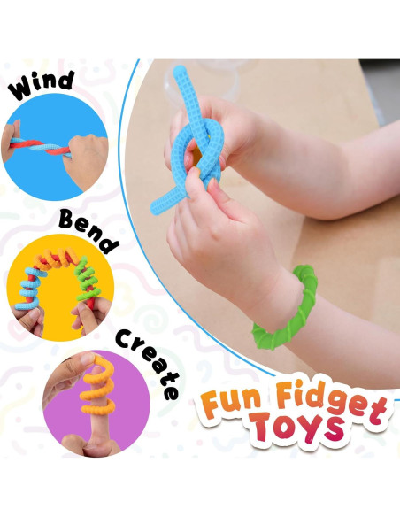 Juguetes Antiestrés de Silicona 6 Piezas para Niños y Adultos