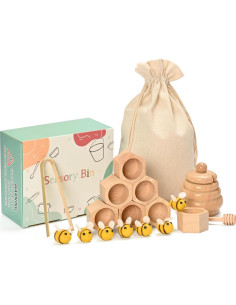 Caja Sensorial Montessori de Madera para Niños 36 meses+ 2