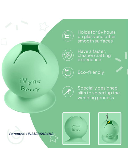Colector de Residuos de Vinilo iVyne Berry Verde - Succión Fuerte