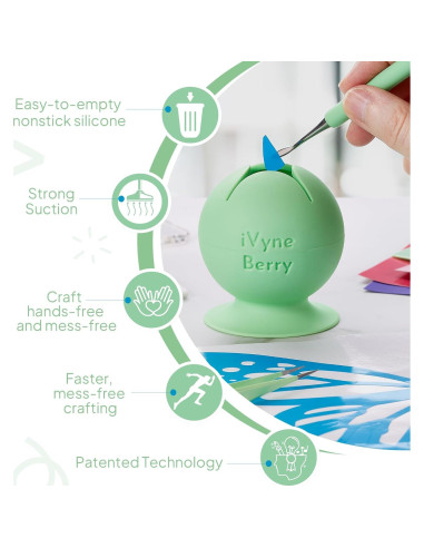 Colector de Residuos de Vinilo iVyne Berry Verde - Succión Fuerte