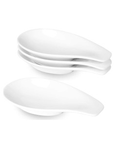 Soportes de Cucharas de Cerámica ONTUBE Set de 4 Blanco 16.5 cm