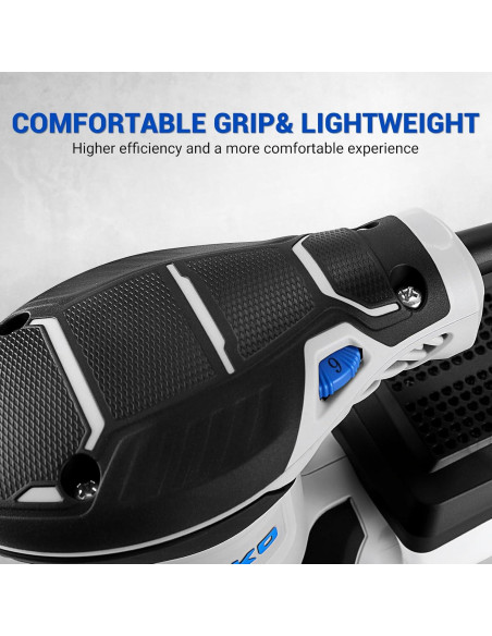 Lijadora Orbital Eléctrica DEKOPRO 300W 5" 6 Velocidades con Polvo