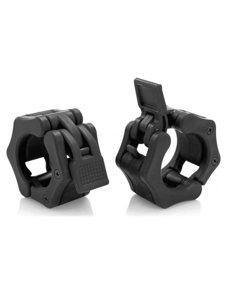 Abrazaderas de barra olímpica Hacuba Fitness 2" negras