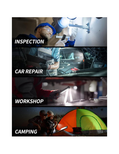 Luz de Trabajo LED Anylight 400LM Recargable Magnética