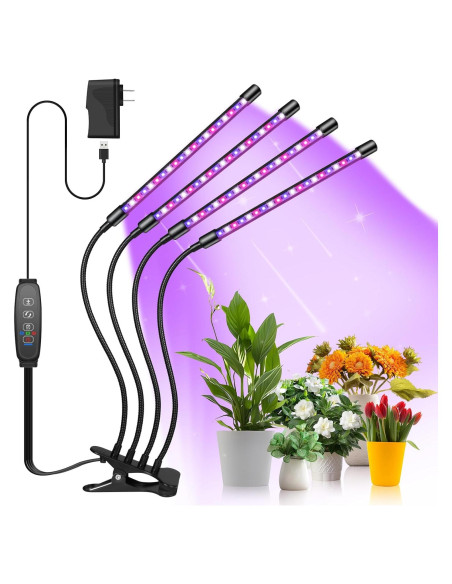 Luz de Crecimiento Shyineyou 80 LEDs Espectro Completo Clip-On