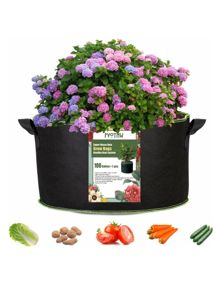 Bolsas de Crecimiento FVOTNW 100 Galones para Jardín