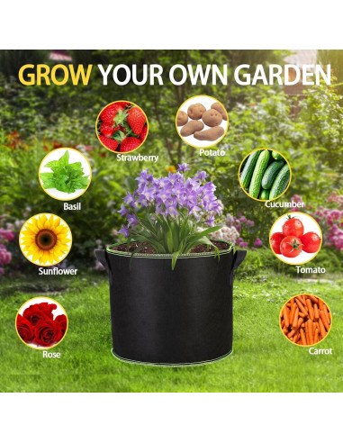 Bolsas de Crecimiento FVOTNW 100 Galones para Jardín