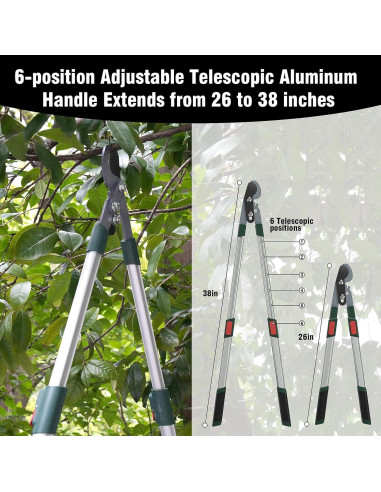Juego de Herramientas de Jardín GARTOL 3 Piezas Telescópicas