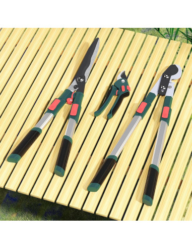 Juego de Herramientas de Jardín GARTOL 3 Piezas Telescópicas