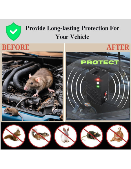 Repelente Ultrasónico de Roedores Glaobule 9515F-01 Verde