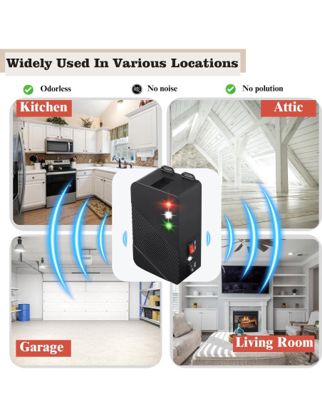 Repelente Ultrasónico de Roedores Glaobule 9515F-01 Verde