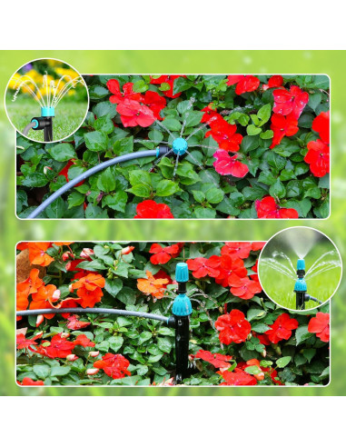 Kit de Riego por Goteo TRJZWA 2025 con 2 Tipos de Puntas