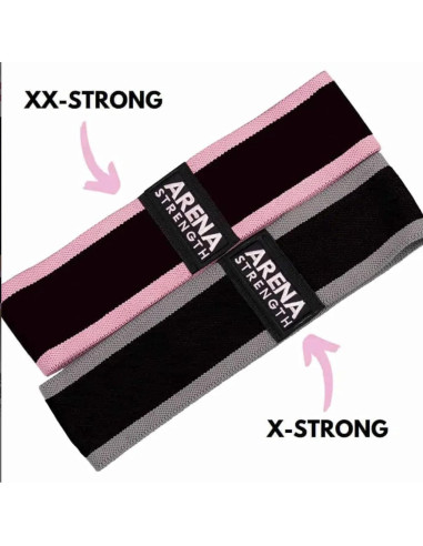 Set de Bandas de Resistencia Arena Strength X-Fuerte 3 Pzas