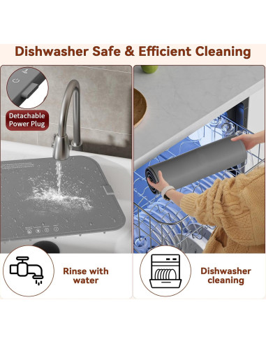 Alfombrilla Térmica Newise RFW003 60x37cm 6 Temperaturas Gris